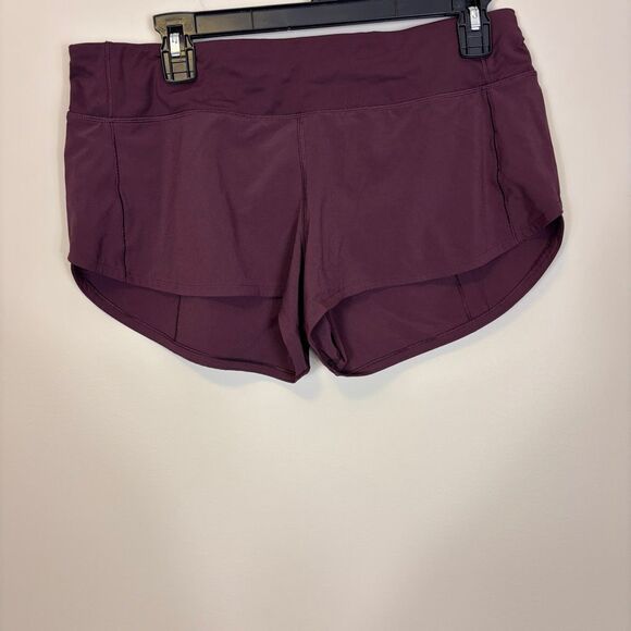 Lululemon Women's Maroon Athletic Shorts Size 8 Liner Removed - Picture 1 of 7